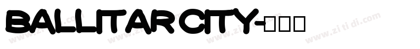 ballitar city字体转换